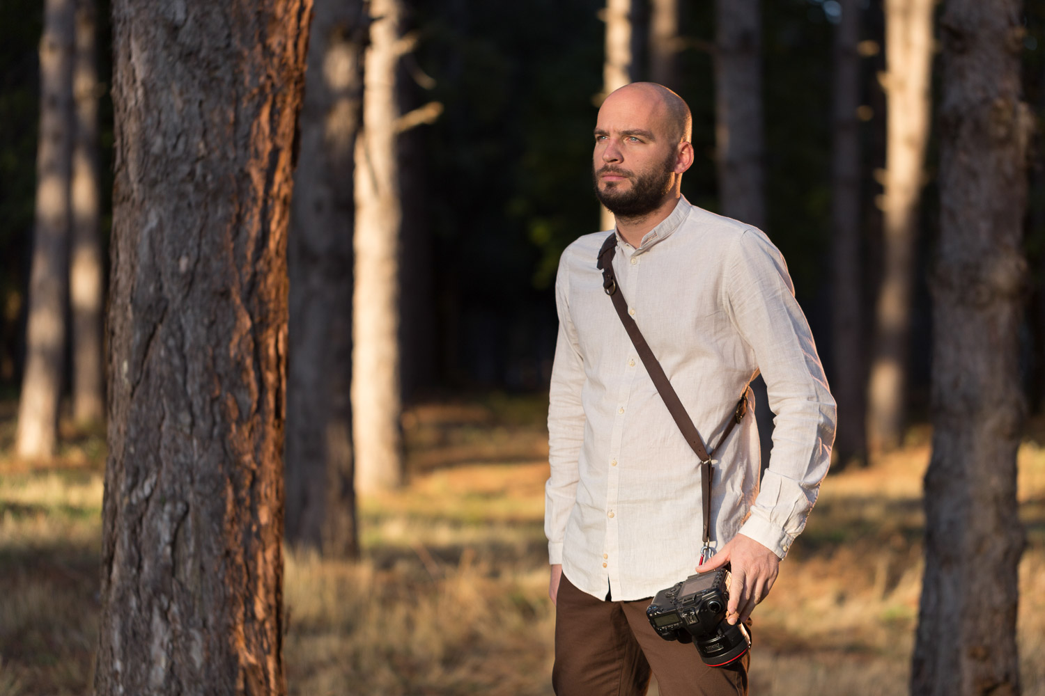 BROWN PAPIGO - Leather Camera Strap